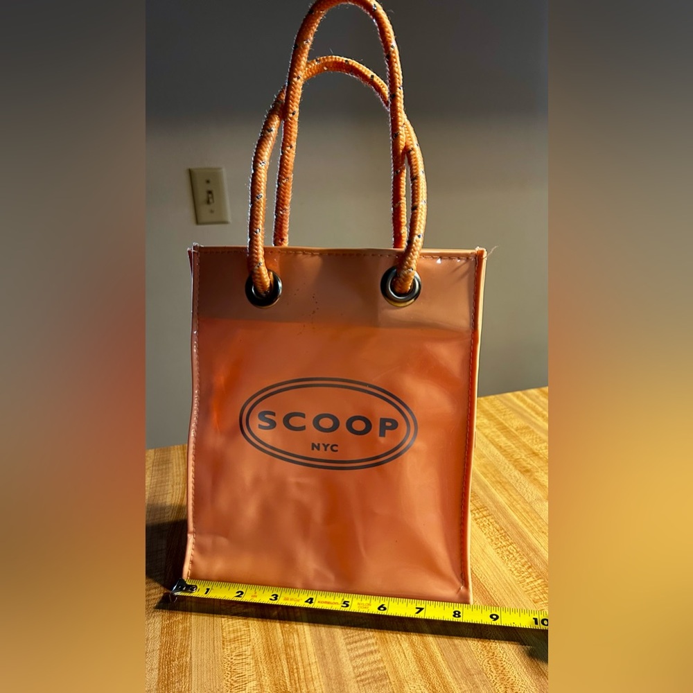 SCOOP NYC Bag in Peach. 
Purchased in the Meatpacking District, NYC.